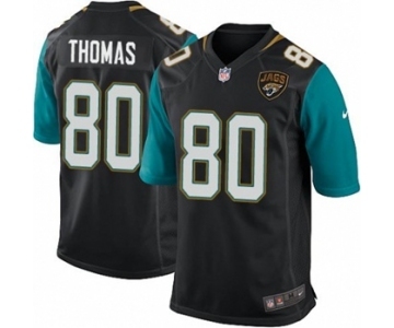 Youth Nike Jacksonville Jaguars #80 Julius Thomas Game Black Alternate NFL Jersey