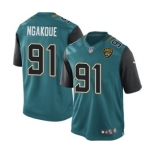 Youth Nike Jacksonville Jaguars #91 Yannick Ngakoue Limited Teal Green Team Color NFL Jersey