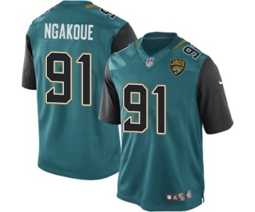 Youth Nike Jacksonville Jaguars #91 Yannick Ngakoue Limited Teal Green Team Color NFL Jersey