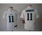 nike youth nfl jerseys jacksonville jaguars #11 gabbert white[nike limited]