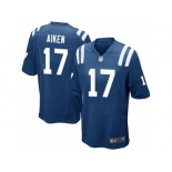 Men Nike Indianapolis Colts #17 Kamar Aiken Game Royal Blue Team Color NFL Jersey