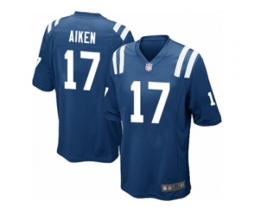 Men Nike Indianapolis Colts #17 Kamar Aiken Game Royal Blue Team Color NFL Jersey