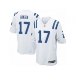 Men Nike Indianapolis Colts #17 Kamar Aiken Game White NFL Jersey