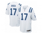 Men Nike Indianapolis Colts #17 Kamar Aiken Game White NFL Jersey