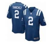 Men Nike Indianapolis Colts #2 Rigoberto Sanchez Game Royal Blue Team Color NFL Jersey