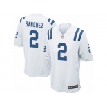 Men Nike Indianapolis Colts #2 Rigoberto Sanchez Game White NFL Jersey