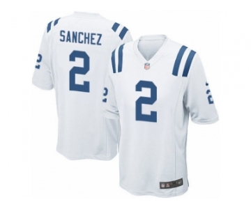 Men Nike Indianapolis Colts #2 Rigoberto Sanchez Game White NFL Jersey