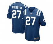 Men Nike Indianapolis Colts #27 Nate Hairston Game Royal Blue Team Color NFL Jersey