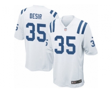 Men Nike Indianapolis Colts #35 Pierre Desir Game White NFL Jersey