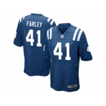 Men Nike Indianapolis Colts #41 Matthias Farley Game Royal Blue Team Color NFL Jersey