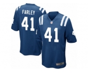 Men Nike Indianapolis Colts #41 Matthias Farley Game Royal Blue Team Color NFL Jersey