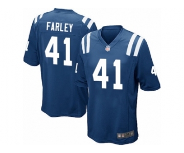 Men Nike Indianapolis Colts #41 Matthias Farley Game Royal Blue Team Color NFL Jersey