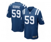 Men Nike Indianapolis Colts #59 Jeremiah George Game Royal Blue Team Color NFL Jersey