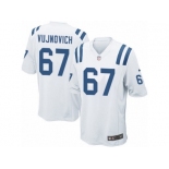 Men Nike Indianapolis Colts #67 Jeremy Vujnovich Game White NFL Jersey