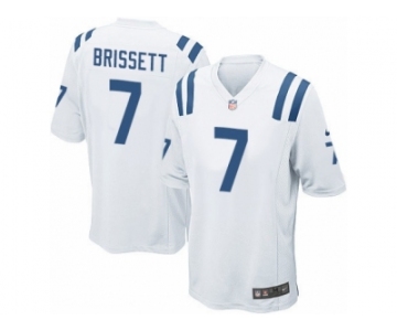 Men Nike Indianapolis Colts #7 Jacoby Brissett Game White NFL Jersey