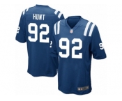 Men Nike Indianapolis Colts #92 Margus Hunt Game Royal Blue Team Color NFL Jersey