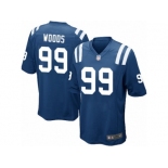 Men Nike Indianapolis Colts #99 Al Woods Game Royal Blue Team Color NFL Jersey