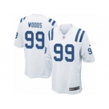 Men Nike Indianapolis Colts #99 Al Woods Game White NFL Jersey