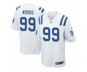 Men Nike Indianapolis Colts #99 Al Woods Game White NFL Jersey