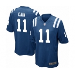 Men's Indianapolis Colts #11 Deon Cain Game Royal Blue Team Color Football Jersey