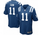 Men's Indianapolis Colts #11 Deon Cain Game Royal Blue Team Color Football Jersey