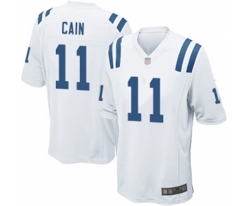 Men's Indianapolis Colts #11 Deon Cain Game White Football Jersey