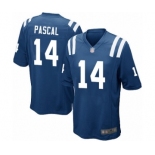 Men's Indianapolis Colts #14 Zach Pascal Game Royal Blue Team Color Football Jersey