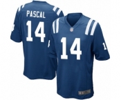 Men's Indianapolis Colts #14 Zach Pascal Game Royal Blue Team Color Football Jersey