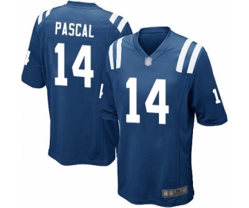 Men's Indianapolis Colts #14 Zach Pascal Game Royal Blue Team Color Football Jersey