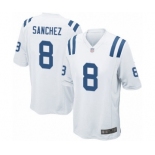 Men's Indianapolis Colts #8 Rigoberto Sanchez Game White Football Jersey