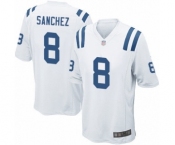 Men's Indianapolis Colts #8 Rigoberto Sanchez Game White Football Jersey