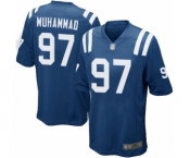 Men's Indianapolis Colts #97 Al-Quadin Muhammad Game Royal Blue Team Color Football Jersey