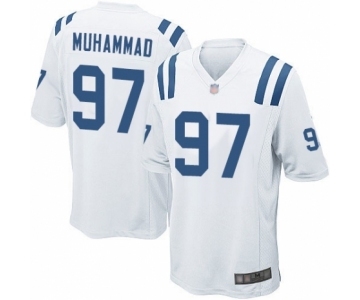 Men's Indianapolis Colts #97 Al-Quadin Muhammad Game White Football Jersey