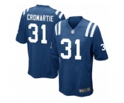 Men's Nike Indianapolis Colts #31 Antonio Cromartie Game Royal Blue Team Color NFL Jersey