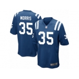 Men's Nike Indianapolis Colts #35 Darryl Morris Game Royal Blue Team Color NFL Jersey