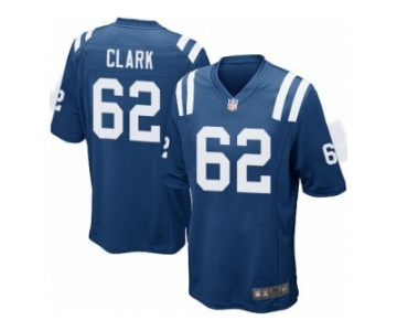 Men's Nike Indianapolis Colts #62 Le'Raven Clark Game Royal Blue Team Color NFL Jersey