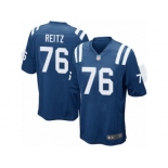 Men's Nike Indianapolis Colts #76 Joe Reitz Game Royal Blue Team Color NFL Jersey