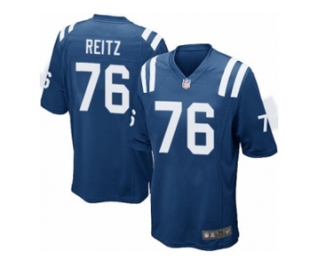 Men's Nike Indianapolis Colts #76 Joe Reitz Game Royal Blue Team Color NFL Jersey