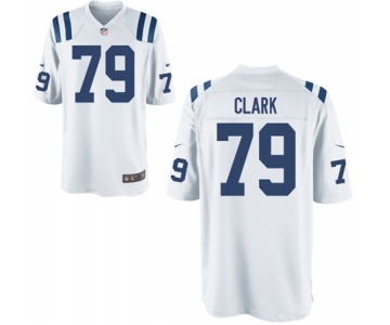 Men's Nike Indianapolis Colts #79 Le'Raven Clark Game White NFL Jersey