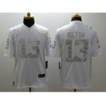 Nike Indianapolis Colts #13 T.Y. Hilton Platinum White Jerseys(Game)