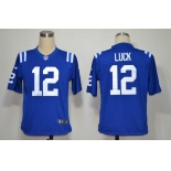 nike nfl jerseys indianapolis colts #12 luck blue[game]