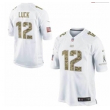 nike nfl jerseys indianapolis colts #12 luck white[nike USA]