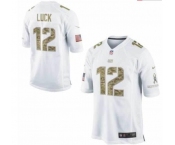 nike nfl jerseys indianapolis colts #12 luck white[nike USA]