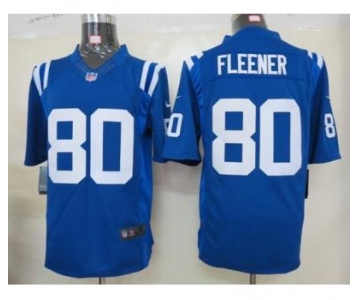 nike nfl jerseys indianapolis colts #80 fleener blue[game]