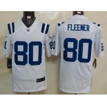 nike nfl jerseys indianapolis colts #80 fleener white[game]