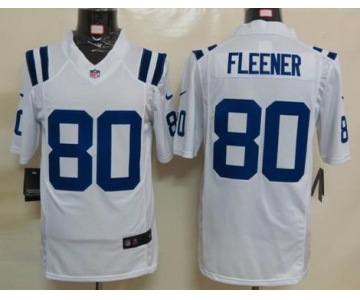 nike nfl jerseys indianapolis colts #80 fleener white[game]