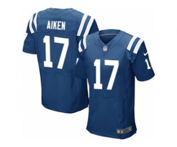 Men Nike Indianapolis Colts #17 Kamar Aiken Elite Royal Blue Team Color NFL Jersey