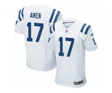 Men Nike Indianapolis Colts #17 Kamar Aiken Elite White NFL Jersey