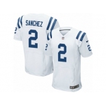 Men Nike Indianapolis Colts #2 Rigoberto Sanchez Elite White NFL Jersey