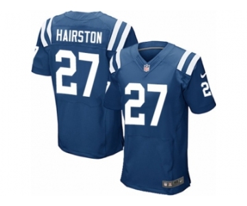 Men Nike Indianapolis Colts #27 Nate Hairston Elite Royal Blue Team Color NFL Jersey